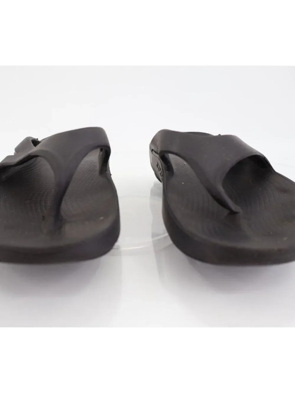 Oofos Womens OOriginal Sandal Size 8 Black Thong Slide Sport Recovery Shoe Comfy